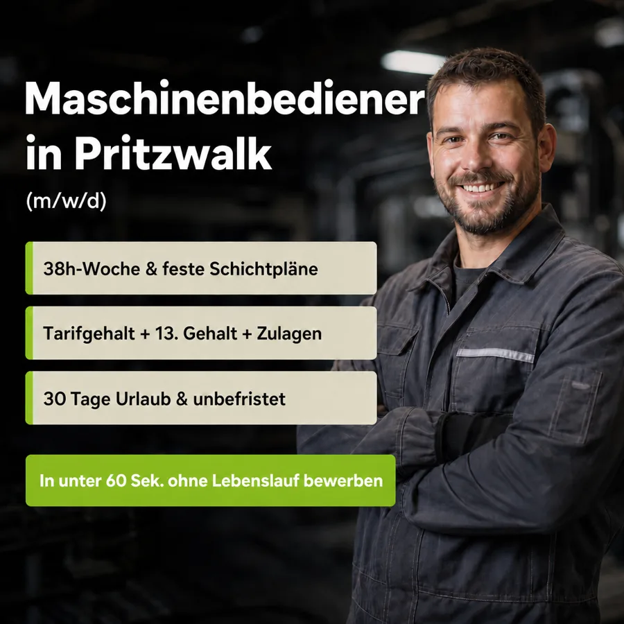 Recruiting · Maschinenbediener – Anzeige von Navid Reko