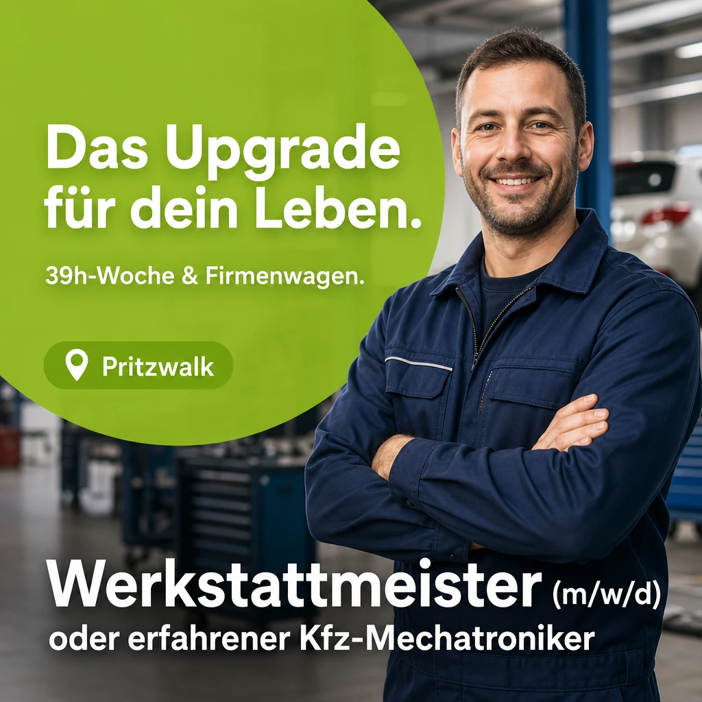Recruiting · Werkstattmeister – Anzeige von Navid Reko